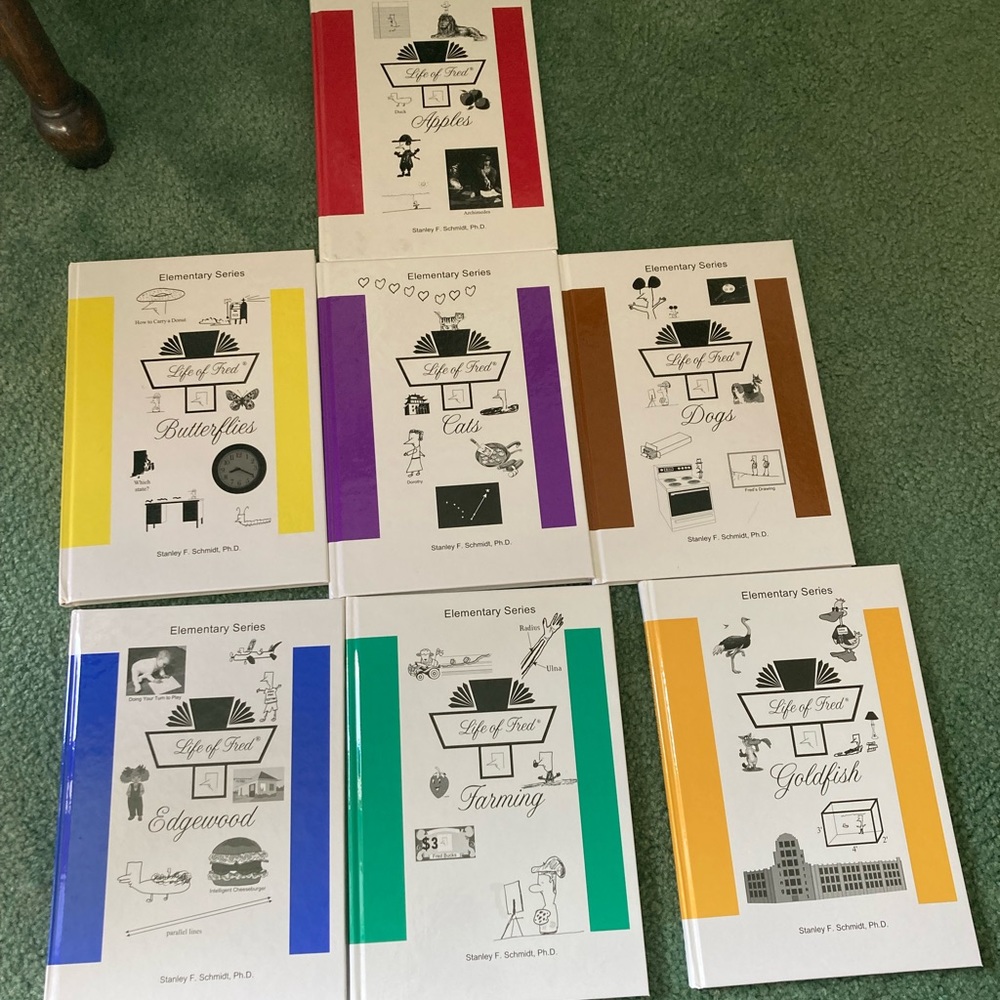 Life Of Fred Math Curriculum (first 7 books)